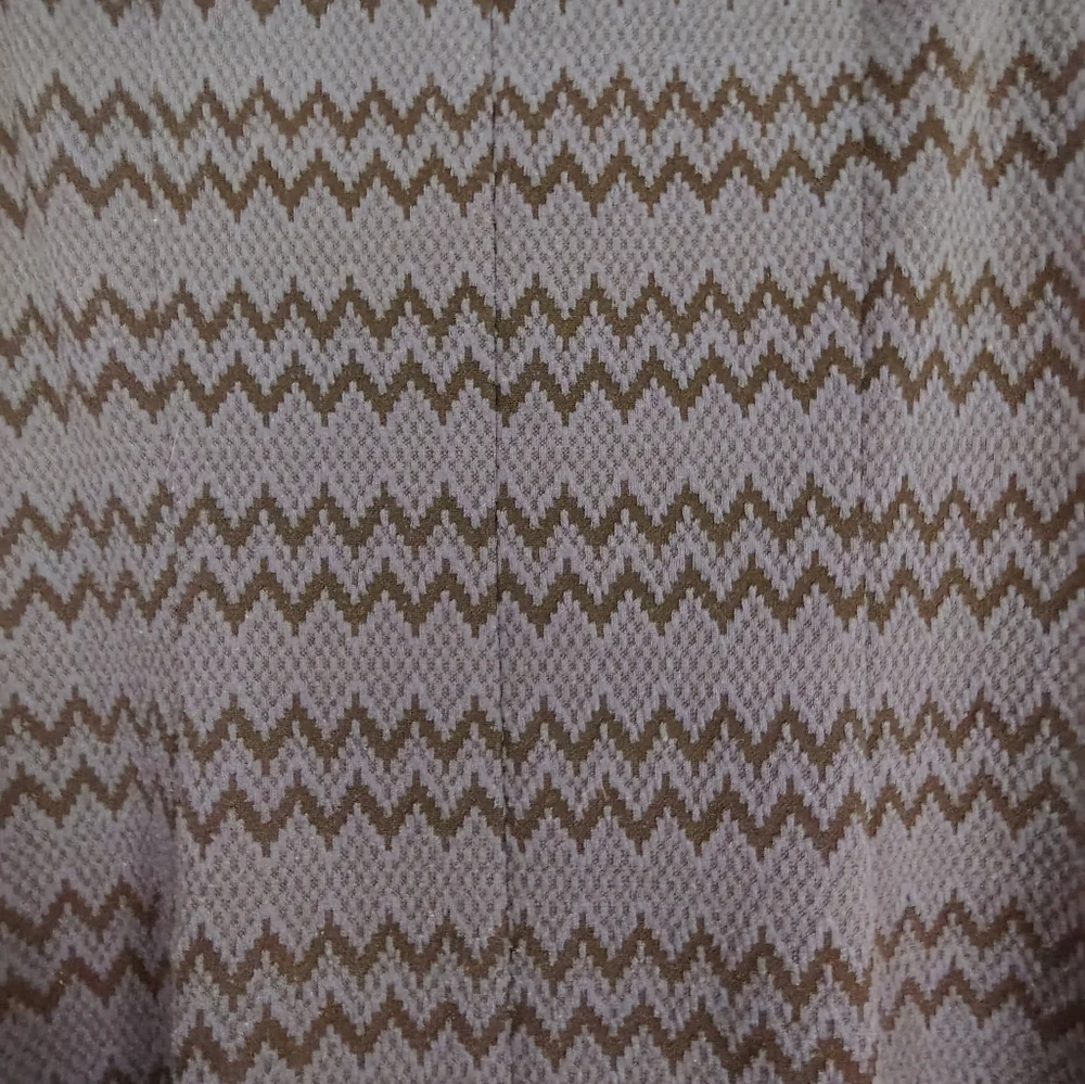 AB Studio Blue and Black Zigzag Mini Dress - Picture 3 of 5